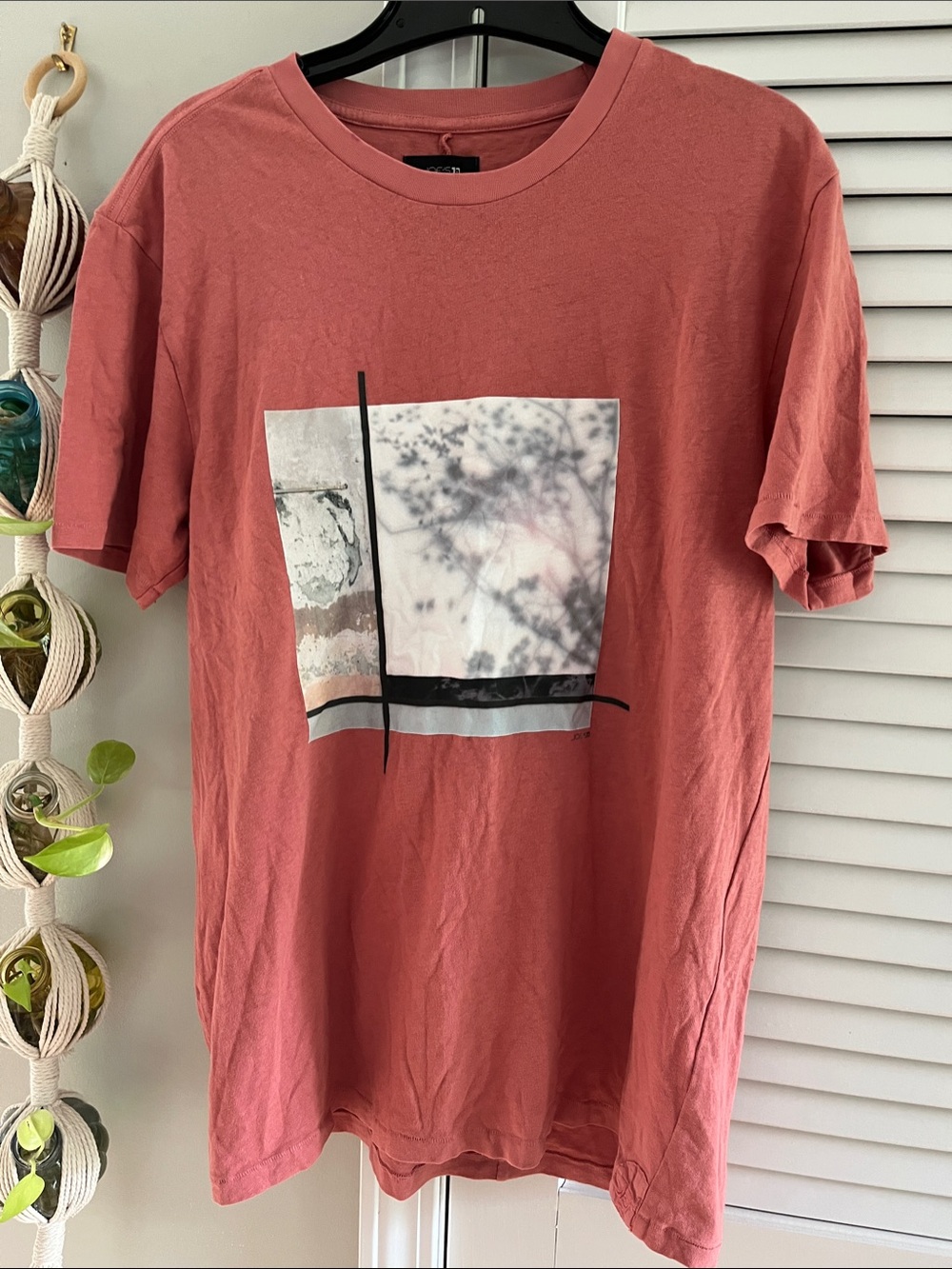 Joe's Jeans Dusty Coral Graphic Short-Sleeve Tee